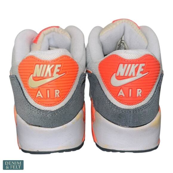 Nike Air Max 90 Essential Pure Platinum Orange Running Shoes Women’s 7.5 - Picture 12 of 16